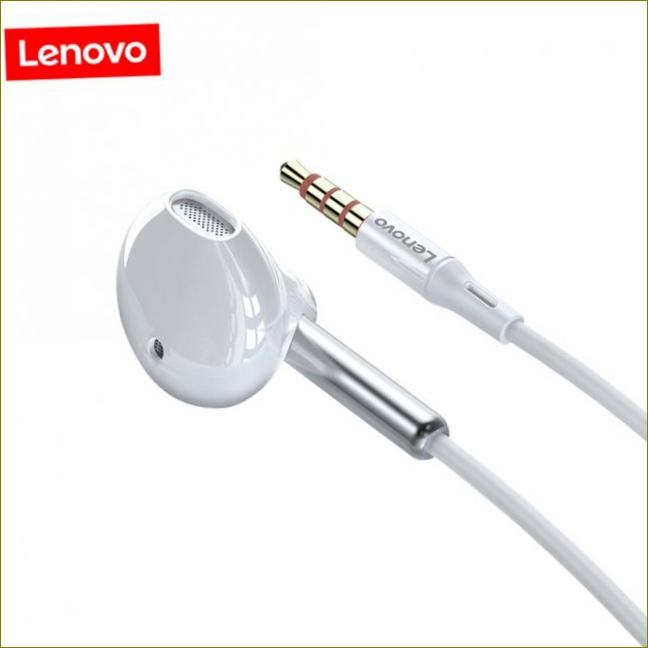 Lenovo XF06 3,5mm drátová sluchátka, náušníky, stereofonní hudební sluchátka, sluchátka do uší pro smartphone s ovládáním na kabelu, sluchátka s mikrofonem| Sluchátka a náhlavní soupravy || Aliexpress