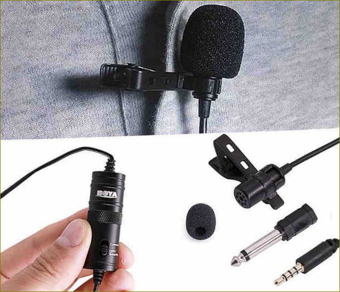 vlastnosti lavalierových mikrofonů