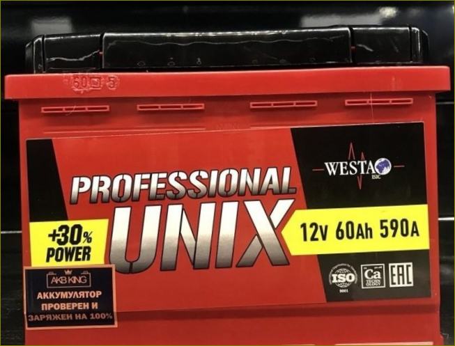 Unix Professional 60 Ah 590A