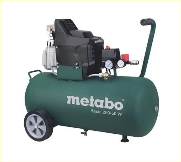 Olejový kompresor Metabo Basic 250-50 W, 50 l, 1,5 kW