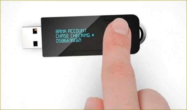 Flash disk se snímačem otisků prstů