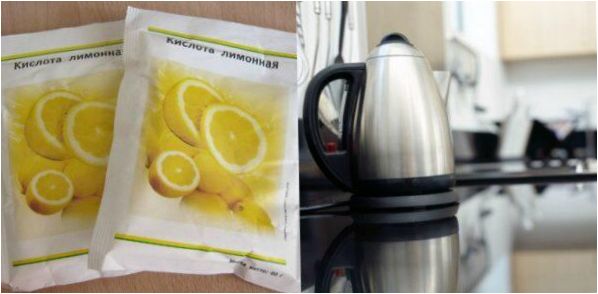 kyselina citronová na čištění konvice